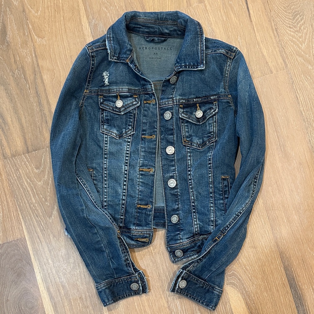 Aeropostale Blue Denim Jacket XS